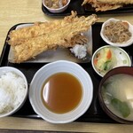 味美食堂 - タチウオ天ぷら定食1200円