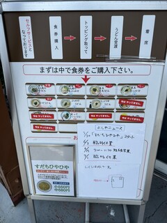 h Junteuchi Udon Yoshiya - 食券購入→トッピング取って→着席→ピピピー→うどん受渡→着席