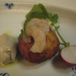 リストランテ ラ・バリック トウキョウ - レンコンのポルペット　バーニャカウダのムース添え
