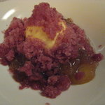 リストランテ ラ・バリック トウキョウ - 巨峰のゼリー　そのグラニタとバニラジェラート添え