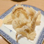玄海の活魚と糸島直送の食 博多居酒屋 どげん海 - 最後いかが天ぷらになったよ