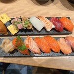 Sushi Sake Saka Na Sugitama - サーモン玉、小玉握り