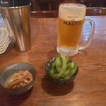 Izakaba Soi Ginta - 生ビールとお通し