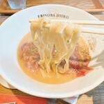 Ebisoba Hiiro - プレミアム 飛騨牛の牛骨そば(麺リフト)