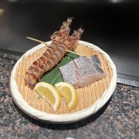 鉄板焼･焼肉 なにわ (リーガロイヤルホテル大阪) - 車海老、スズキ