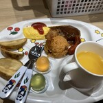 じゅらく 上野駅前店 - 子供が頼んだお子様プレート