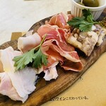 Pizzeria Bakka M'unica - ハム盛り合わせ。