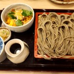 Echigo Hegisoba Tachibanaya - へぎそばとミニかつ丼1300円＋そば大盛385円
