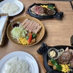 ザ・ミートショップ - ヒレステーキ150g＋ミニハンバーグ　道産牛の牛カツ定食