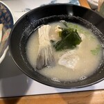 ほうじゅう - ガンバの出汁が出た味噌汁