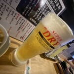 Tachinomi Motsuyakidokoro Kashiwa Nichoume Sakaba - 生ビール