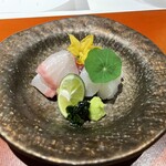 眞 - 美味しいお刺身、石鯛、アオリイカ