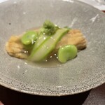 眞 - 穴子の煮物、味付けが最高でした。