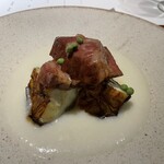 眞 - 豚肉の焼き物、これもソースが美味しかったです。