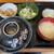 千石食堂 - 料理写真:肉丼750円小鉢とお味噌汁付き