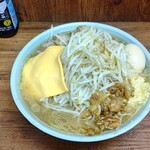 Ramen Jirou - 大豚ダブル味玉スライスチーズトッピング