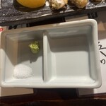 蔵の庄 - 辛子か塩、わさびで。