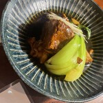 蔵の庄 - 白髪ネギとチンゲン菜が添えられてます。