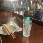 蔵の庄 - ノンアル。小瓶しかなくジョッキで友達は飲みたがりました( ˊᵕˋ ;)