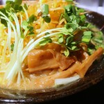 麺酒房 龍安 - メンマ＆カイワレ大根