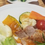 キッチン ブルー グローブ - 今日は野菜の種類が多いです