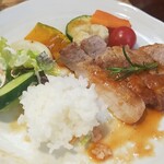 キッチン ブルー グローブ - 再びワンプレート