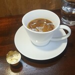 キッチン ブルー グローブ - ホワイトコーヒーにします