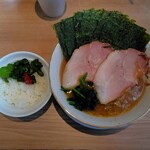 ラーメン 野良裏家 - 特選野良裏家B 1,200円+半ライス100円