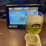 Kirin Shithi - 泡がすごいんですが、我慢出来ず飲んだあとの写真です