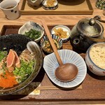 東京たらこスパゲティ - ■炙り明太子のお出汁スパゲッティ定食きざみ大葉¥1,452