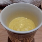 鮨 龍次郎 - とうもろこしの茶碗蒸し