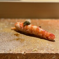 鮨 江藤 - 車海老とキャビア