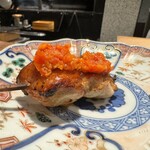 薪鳥新神戸 - 秋田高原比内鶏のふりそでとハリッサ