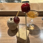 薪鳥新神戸 - 東方美人茶
      フルーツ飴（アメリカンチェリー、葡萄）
      燻製キャラメル