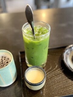 ちもと総本店 - 冷抹茶ミルク