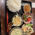 Nanshuu Sakaba Tegetege - てげてげ定食／1100円＋冷や汁100円