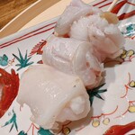 温石 - 真ハタの頰肉です。もはや鶏肉のような食感でした