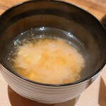 温石 - 豆腐のお味噌汁