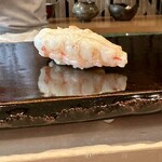 登喜和鮨 - 茹でボタン海老