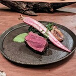 Seminare 輕井澤 - 一歳蝦夷鹿のシャトーブリアン。こういうお肉を頂いちゃうと脂牛に味を感じなくなるのね