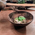 Seminare 輕井澤 - クロガレイと貝の玄米リゾットに山焼を注ぐ