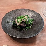 Seminare Karuizawa - トウベツカジカのコンフィ。昨年は海のものを使わないという縛りの元、ザリガニとわずかばかりの川魚で奮闘しておりました。