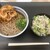豊洲食堂 - 料理写真:かき揚げそばとしらす丼セット