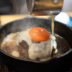 ＃ヒロキヤ恵比寿 - 豪快！！ヒロキヤ和牛タンバーグ＋一口ご飯