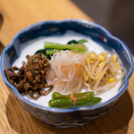 ＃ヒロキヤ恵比寿 - ナムル5種盛り  なます、もやし、小松菜、ゼンマイ、シシトウ