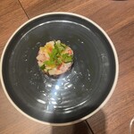 parte - 帆立と甘エビのセビーチェ