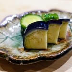 鮨 海宇 - 茄子胡瓜漬け