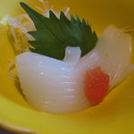 芭新萃 - 朝食：朝からイカの刺身
