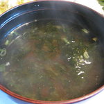 芭新萃 - 朝食：あおさの味噌汁