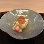 山玄茶 - 先付（湯葉・海老・雲丹）